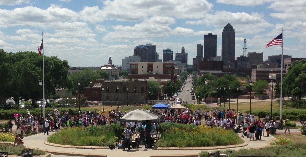 Immigration Rally Des Moines Capitol 7/27, Iowa Citizen Action Network, iowacan.org