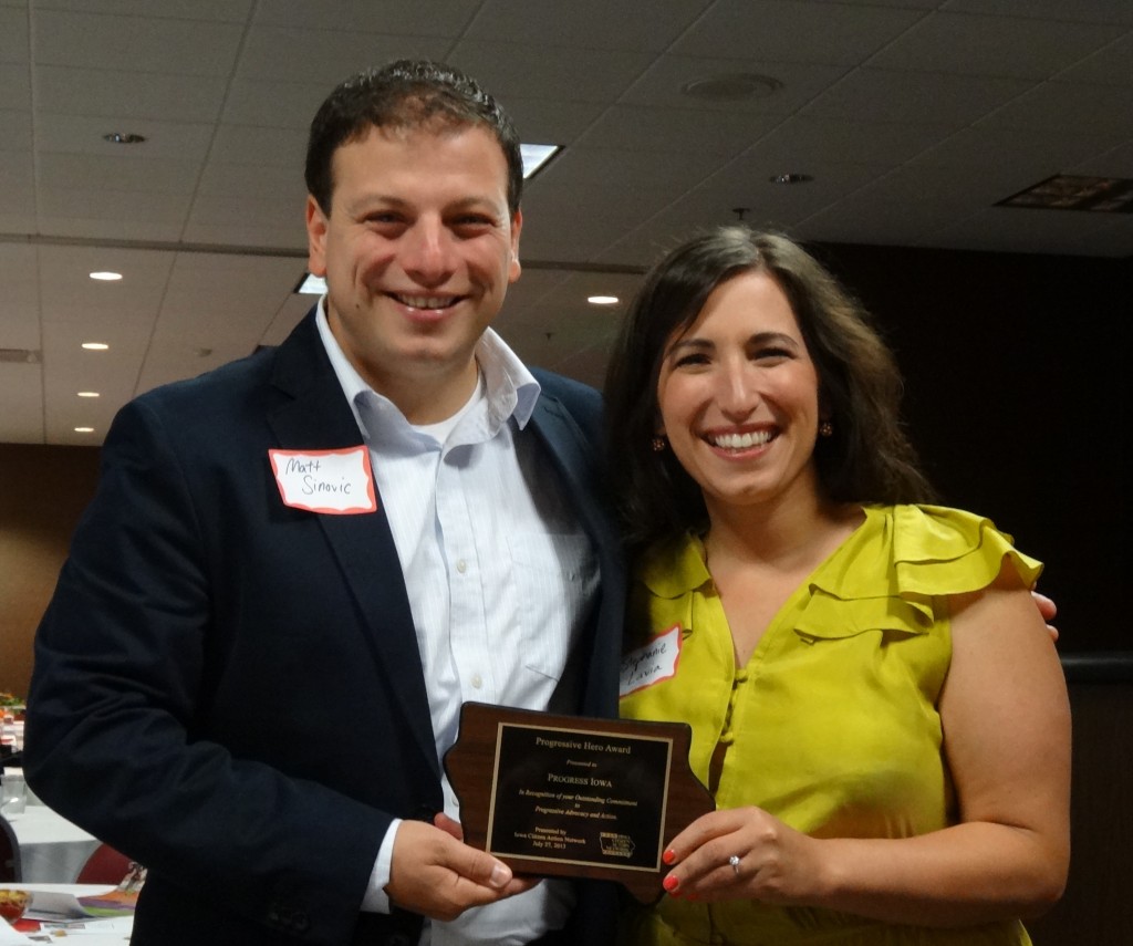 Matt Sinovic and Stephanie Lavia, Iowa Citizen Action Network, iowacan.org